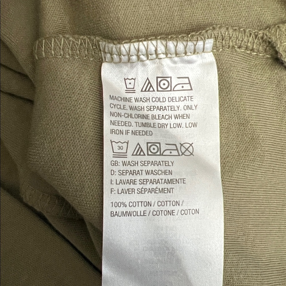 NWOT Isaac Mizrahi Olive Green Essentials Cardigan - Picture 4 of 4